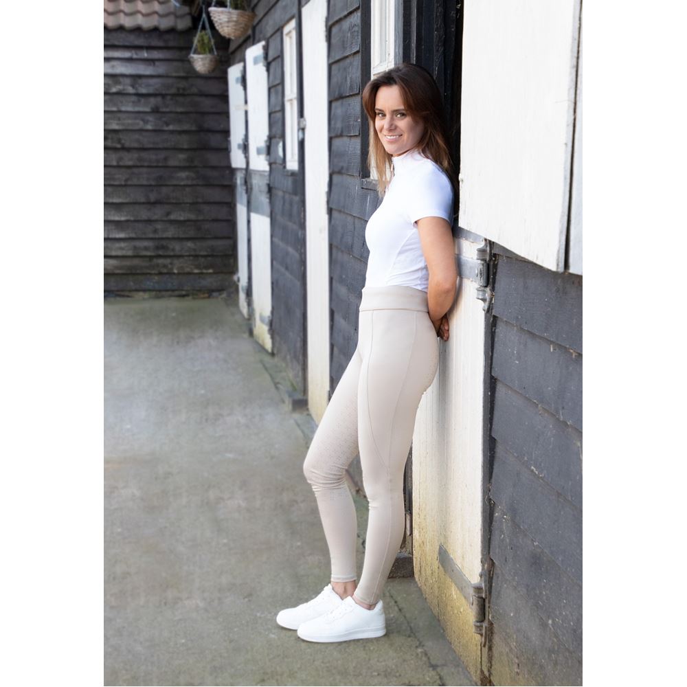 Hy Equestrian Riding Tights (Beige)