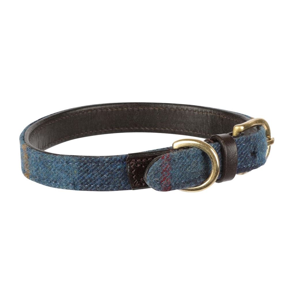 Shires Digby & Fox Tweed Dog Collar - XXS (Navy)