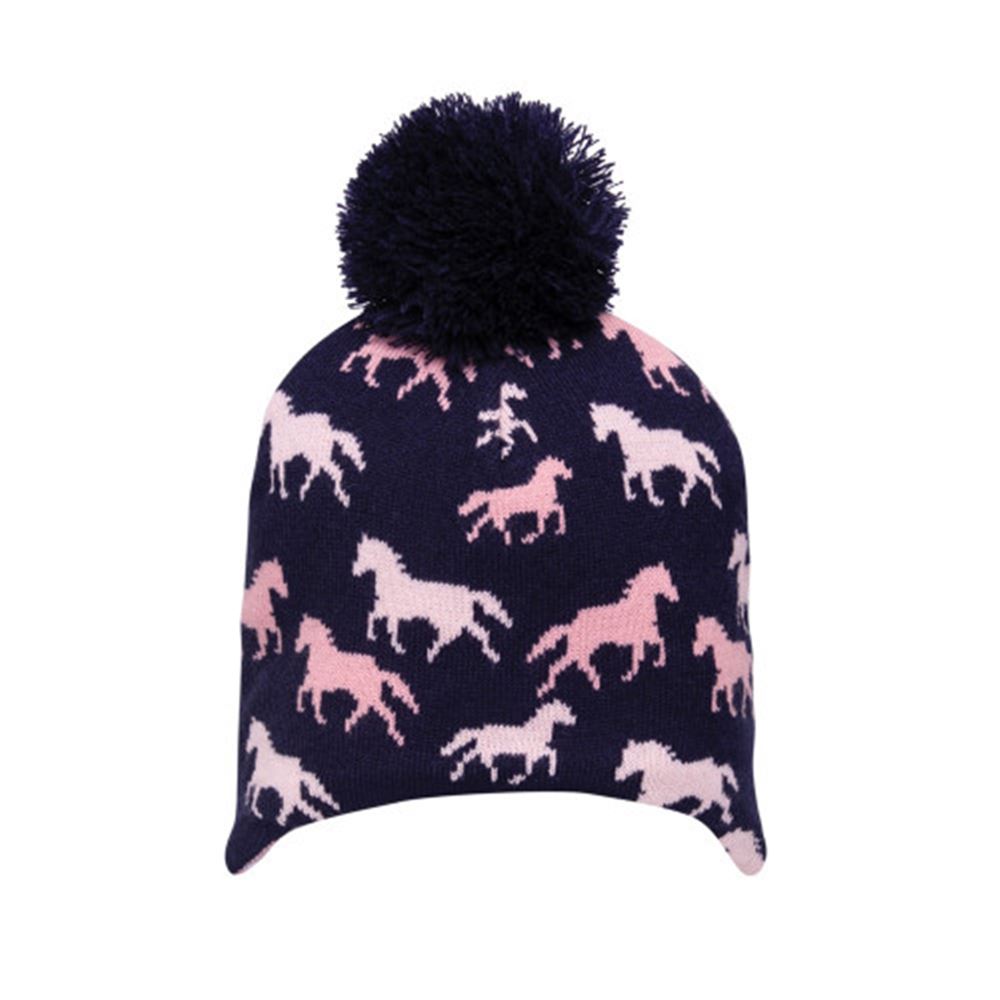 Hy Equestrian Flaine Children's Hat (Navy/Pink)