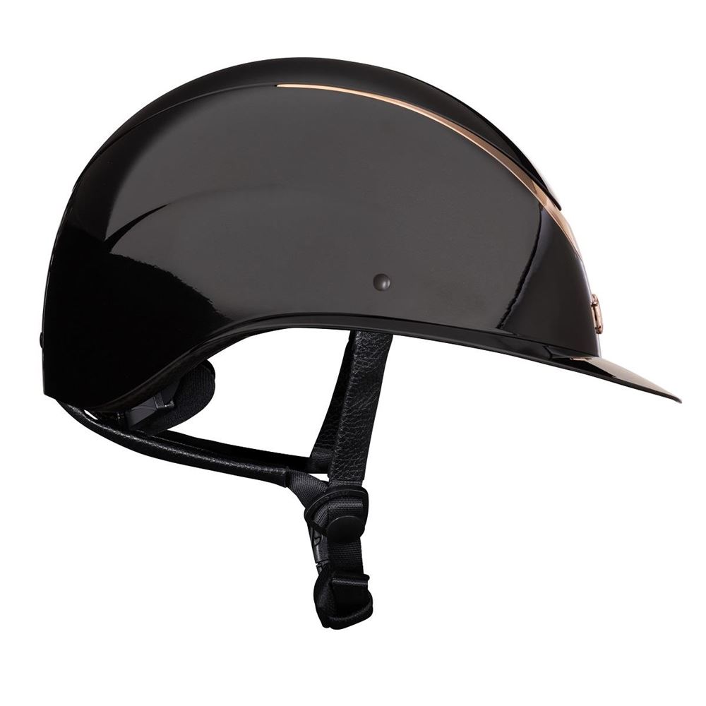 Shires Karben Alina Ellipse Riding Hat 52-54 (Black/Rose Gold)