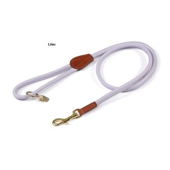 Shires Digby & Fox Rolled Leather Dog Lead (Lilac)