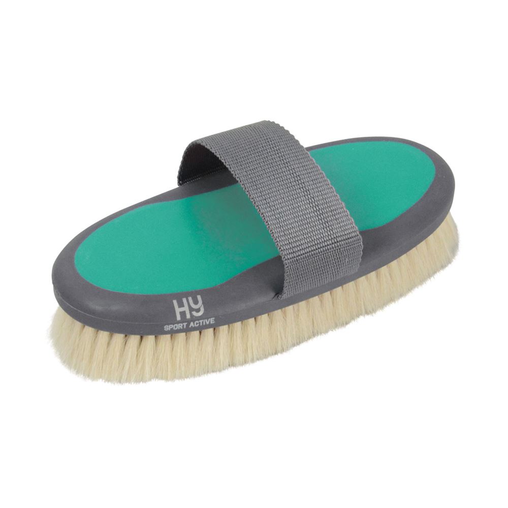 Hy Sport Active Goat Hair Body Brush (Spearmint Green)