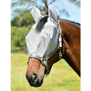 Weatherbeeta ComFiTec Hexi Shield Dual Fly Mask (Silver)