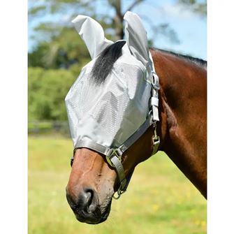 Weatherbeeta ComFiTec Hexi Shield Dual Fly Mask (Silver)