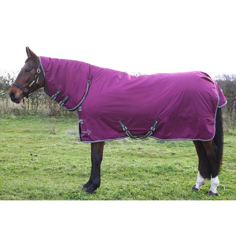 Hy Equestrian StormX Empra 200g Combi Turnout Rug (Purple)
