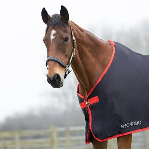 Hy Equestrian HyCONIC Summer Sheet (Charcoal/Red)