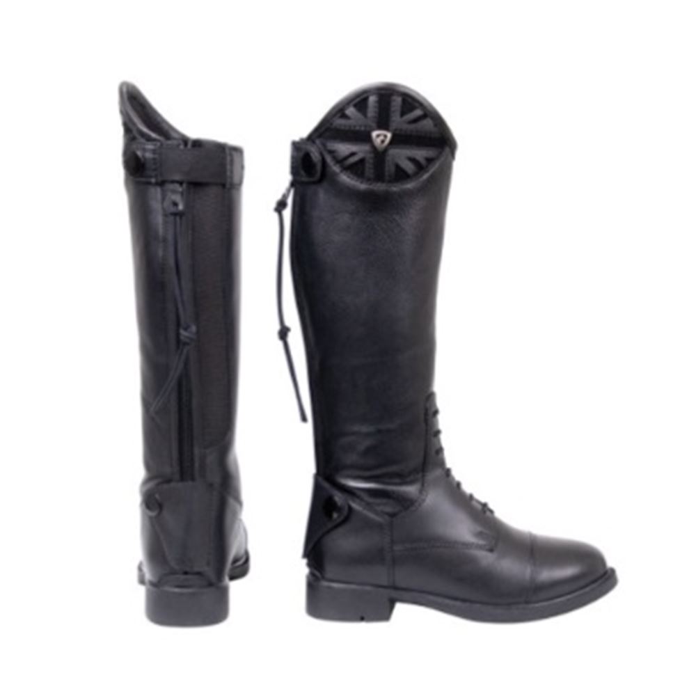 Hy Equestrian Union Jack Riding Boots (Black)