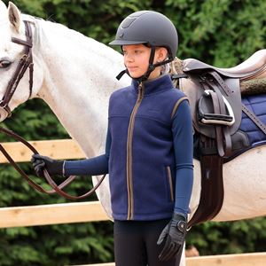 Shires Aubrion Core Fleece Gilet - Young Rider (Navy)