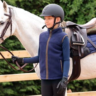 Shires Aubrion Core Fleece Gilet - Young Rider (Navy)