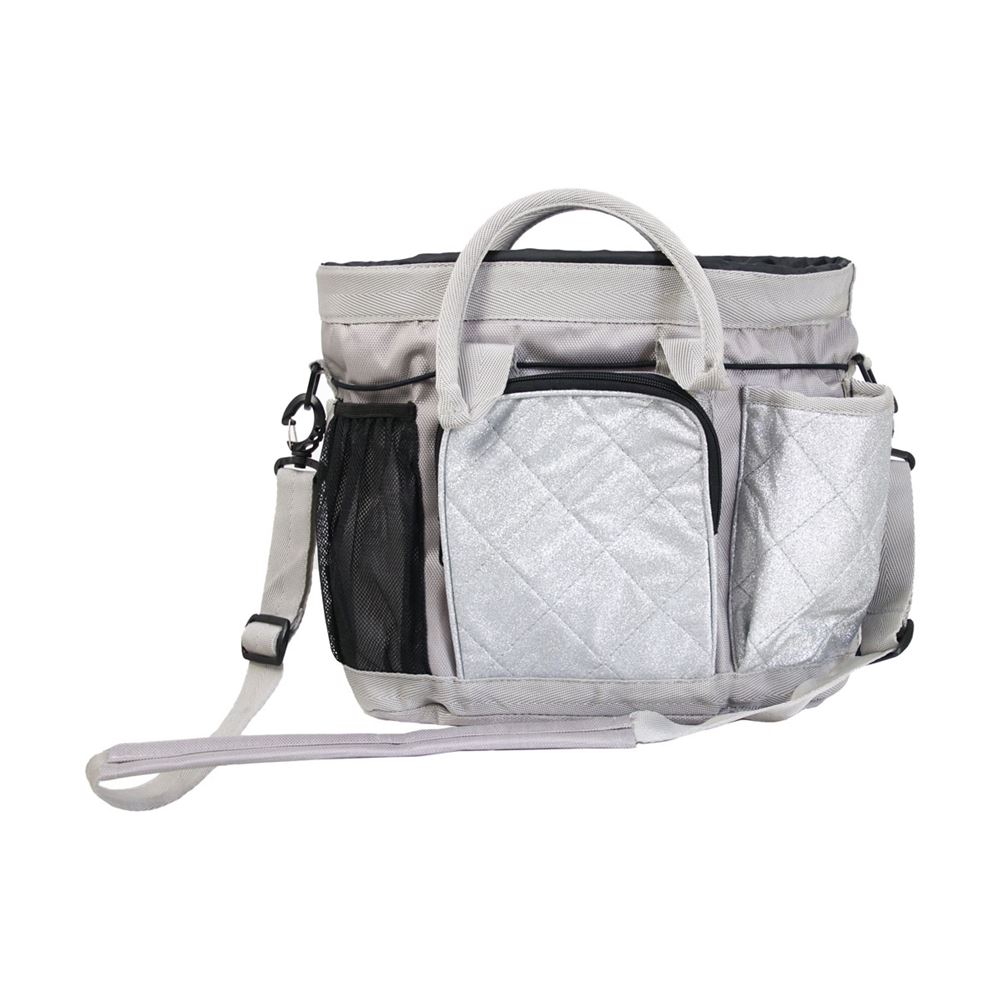 Hy Equestrian Glitzy Grooming Bag (Silver)
