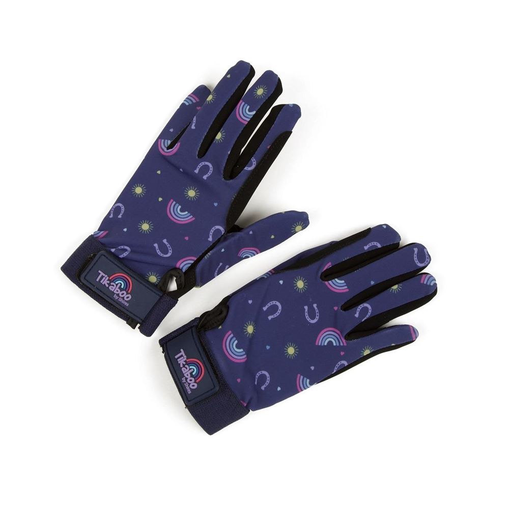 Shires Tikaboo Riding Gloves - Child (Rainbow)