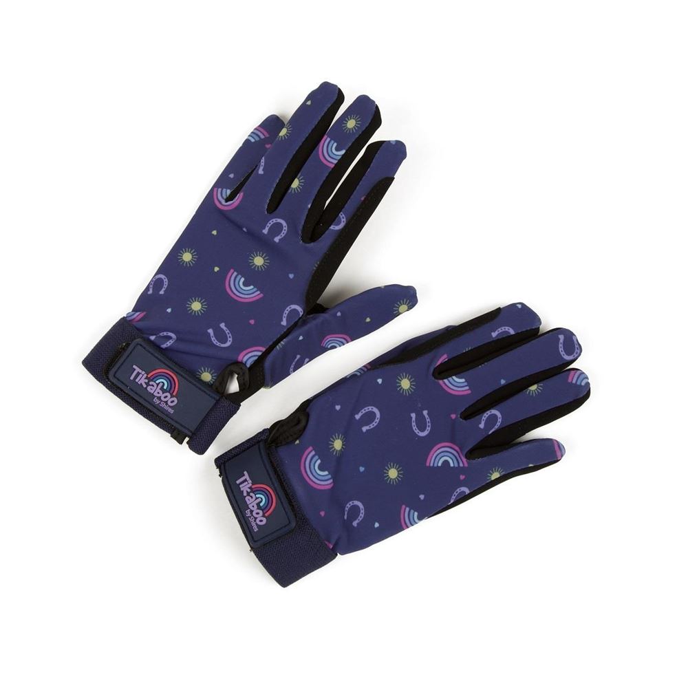 Shires Tikaboo Riding Gloves - Child (Rainbow)