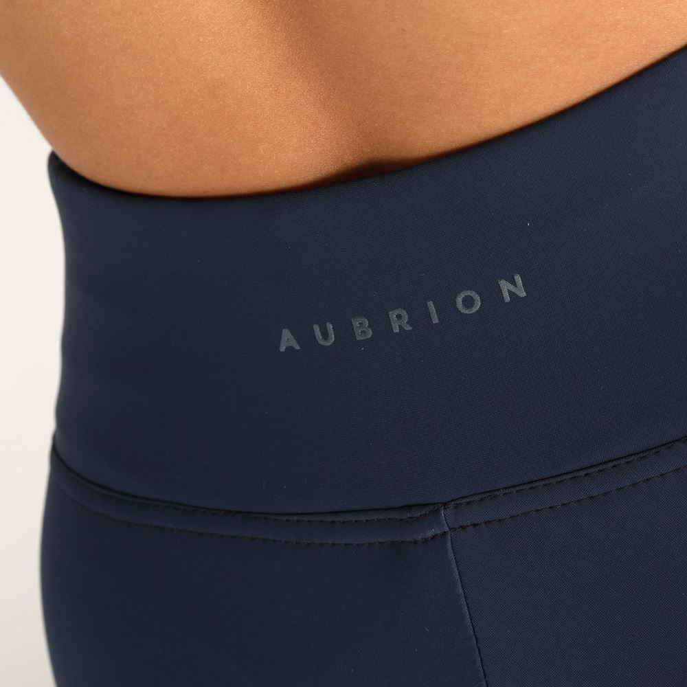 Shires Aubrion Optima Ladies Air Riding Tights (Navy)