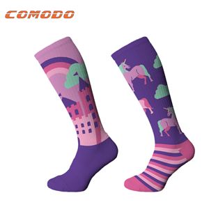 Comodo Technical Purple Unicorn Novelty Socks Childs