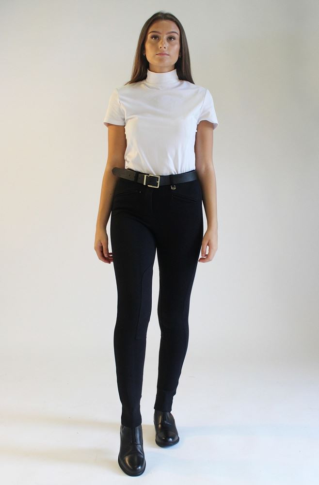 Gallop Ladies Classic Plain Jodhpurs (Black)