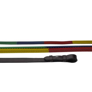 Windsor Equestrian Multi Coloured Rubber Covered Reins