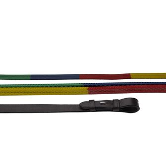 Windsor Equestrian Multi Coloured Rubber Covered Reins