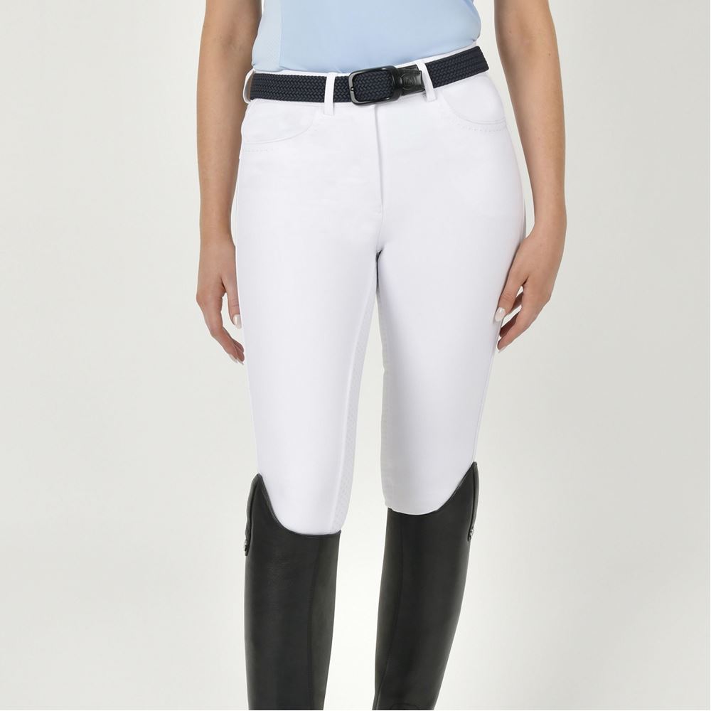 Dublin Shelby Full Seat Breeches (White)