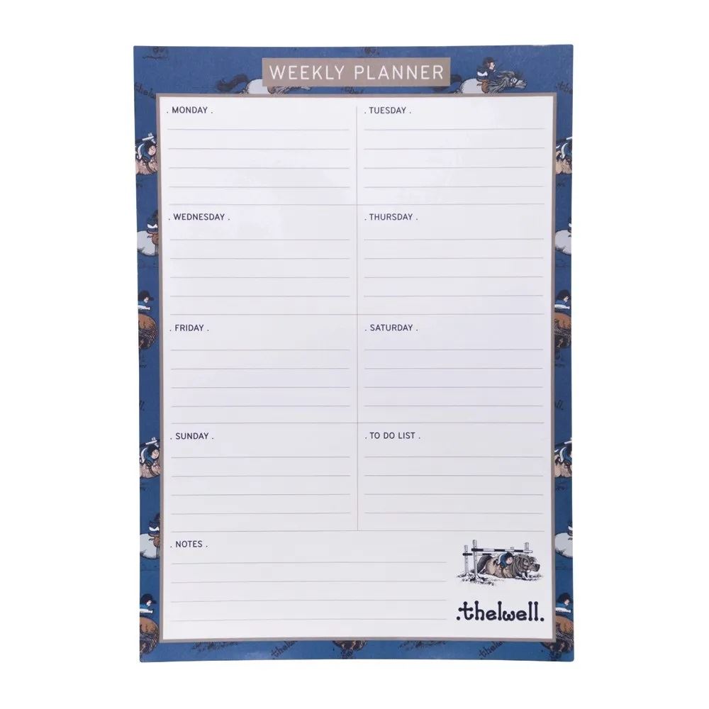 Hy Equestrian Thelwell Collection A4 Weekly Planner