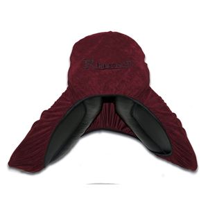 Rhinegold Stretch Jersey Saddle Cover (Dark Red)