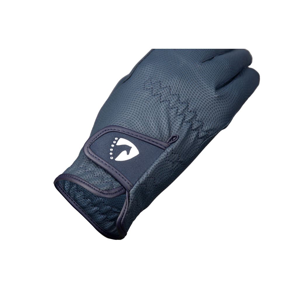 Hy Equestrian Sparkle Touch Riding Gloves (Navy)