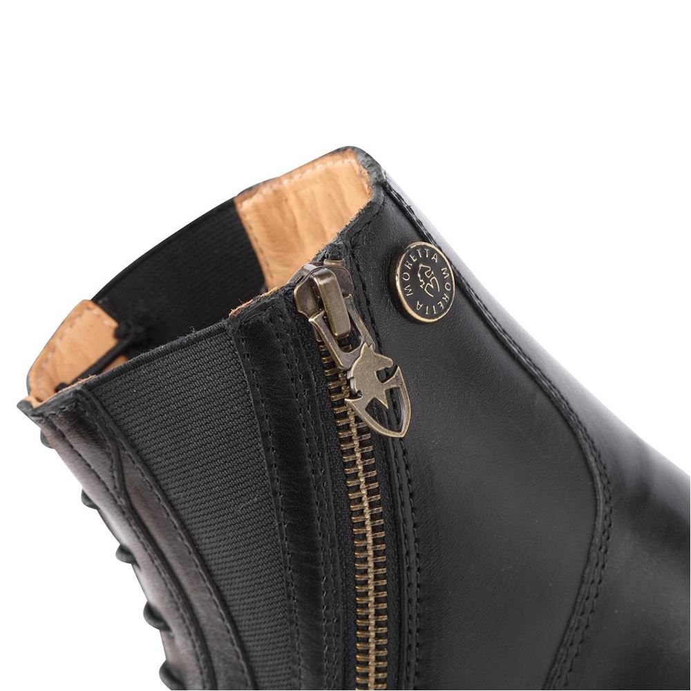 Shires Moretta Alessia Leather Paddock Boots (Black)