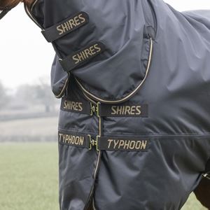 Shires Typhoon 50 Combo Lite Turnout Rug (Black)