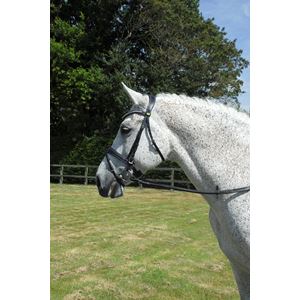 Rhinegold Italian Leather Anatomical Bridle With Flash Noseband