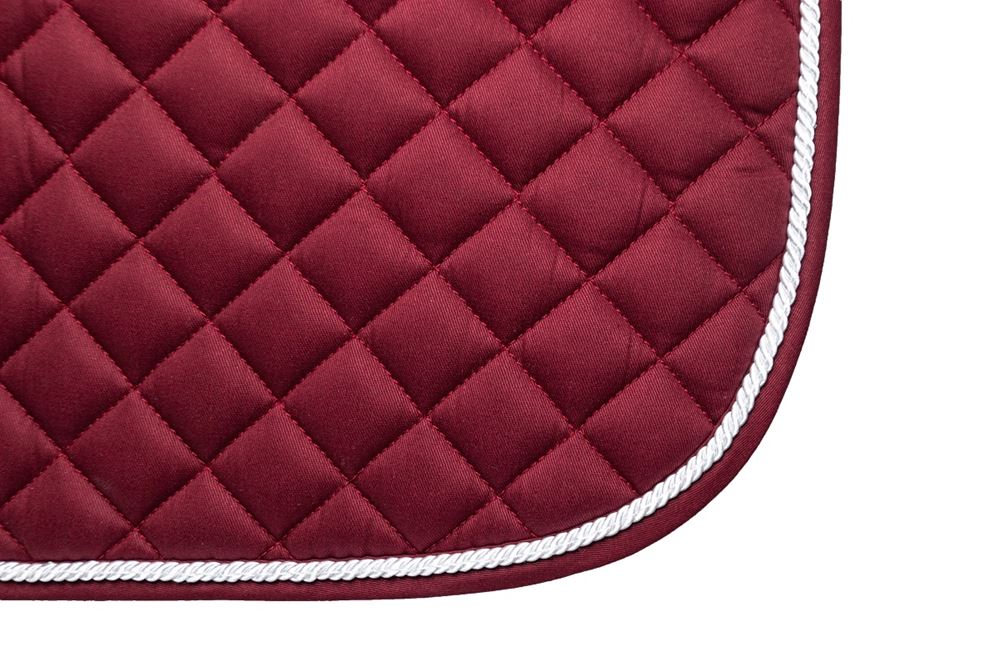 Hy Equestrian Splendid Showjump Saddle Pad (Burgundy/White)