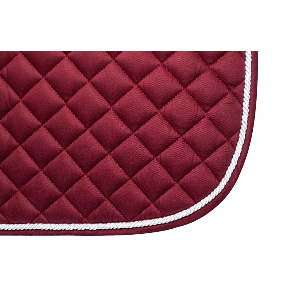 Hy Equestrian Splendid Showjump Saddle Pad (Burgundy/White)