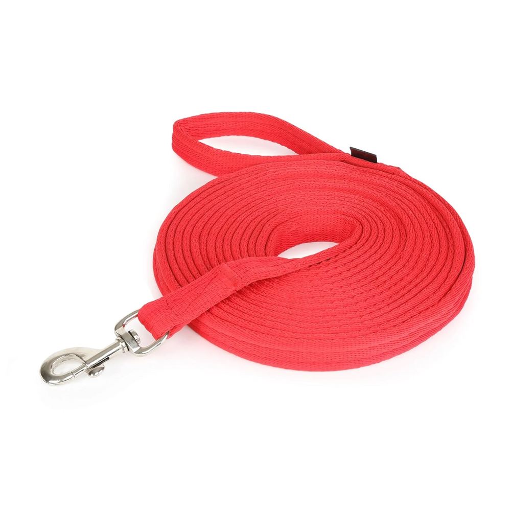 Shires Wessex Cushion Web Lunge Line (Red)