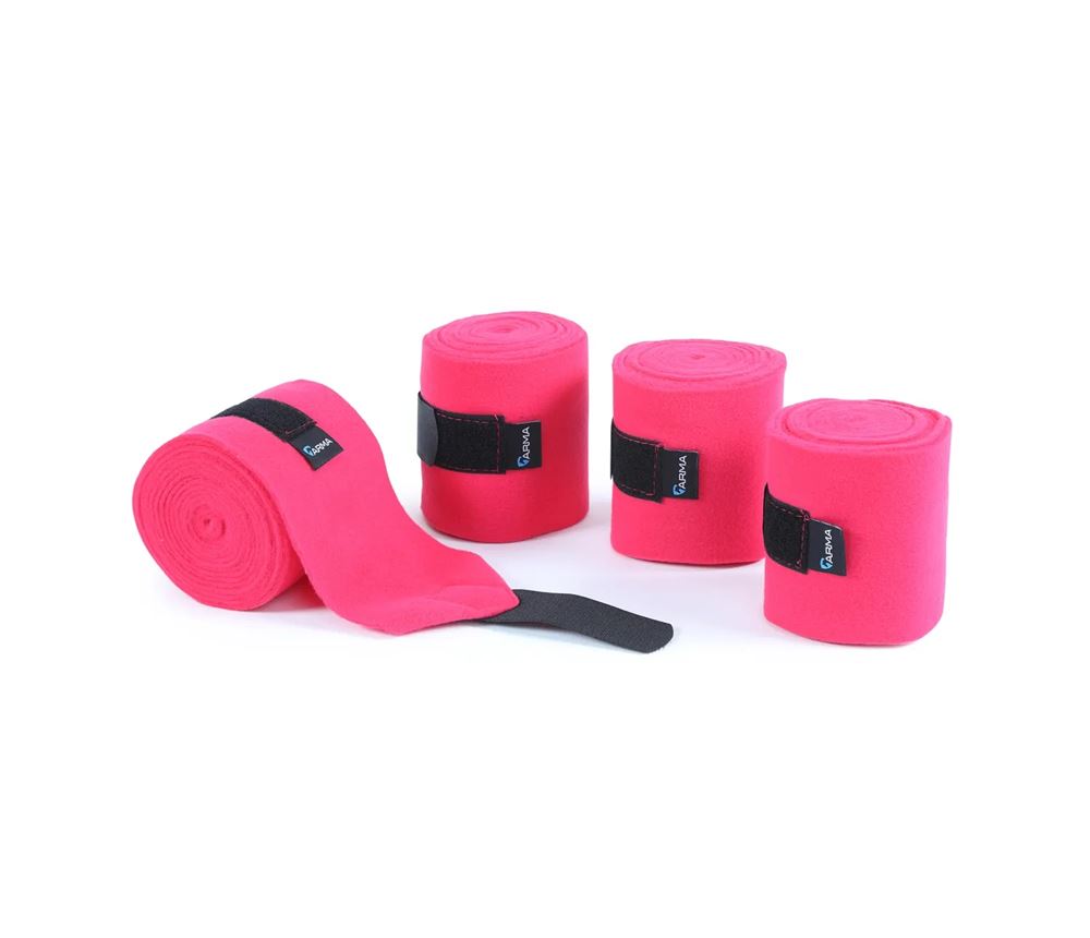 Shires ARMA Fleece Bandages (Pink)