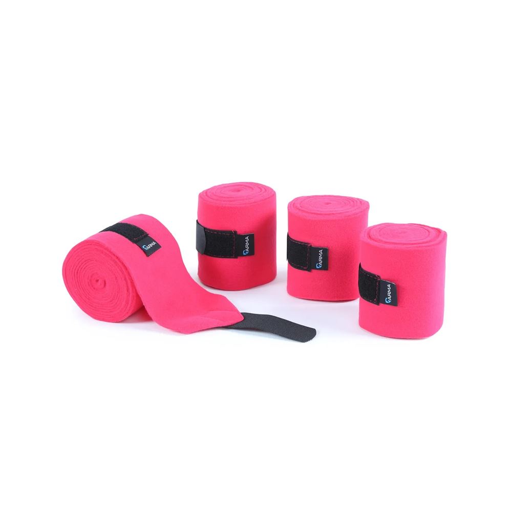 Shires ARMA Fleece Bandages (Pink)