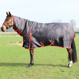 HyCONIC by Hy Equestrian 200g Combi Turnout (Charcoal/Red)
