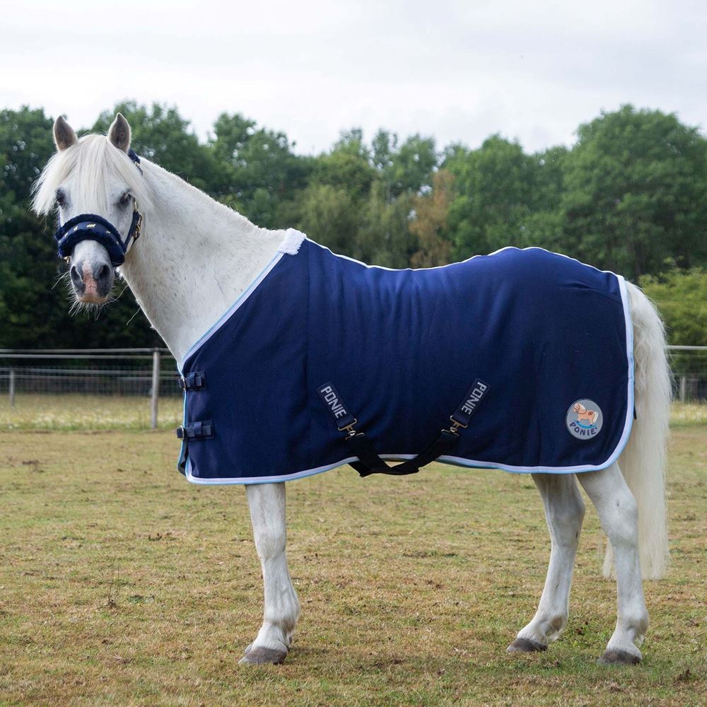 Gallop Ponie Navy Jersey Cooler Rug