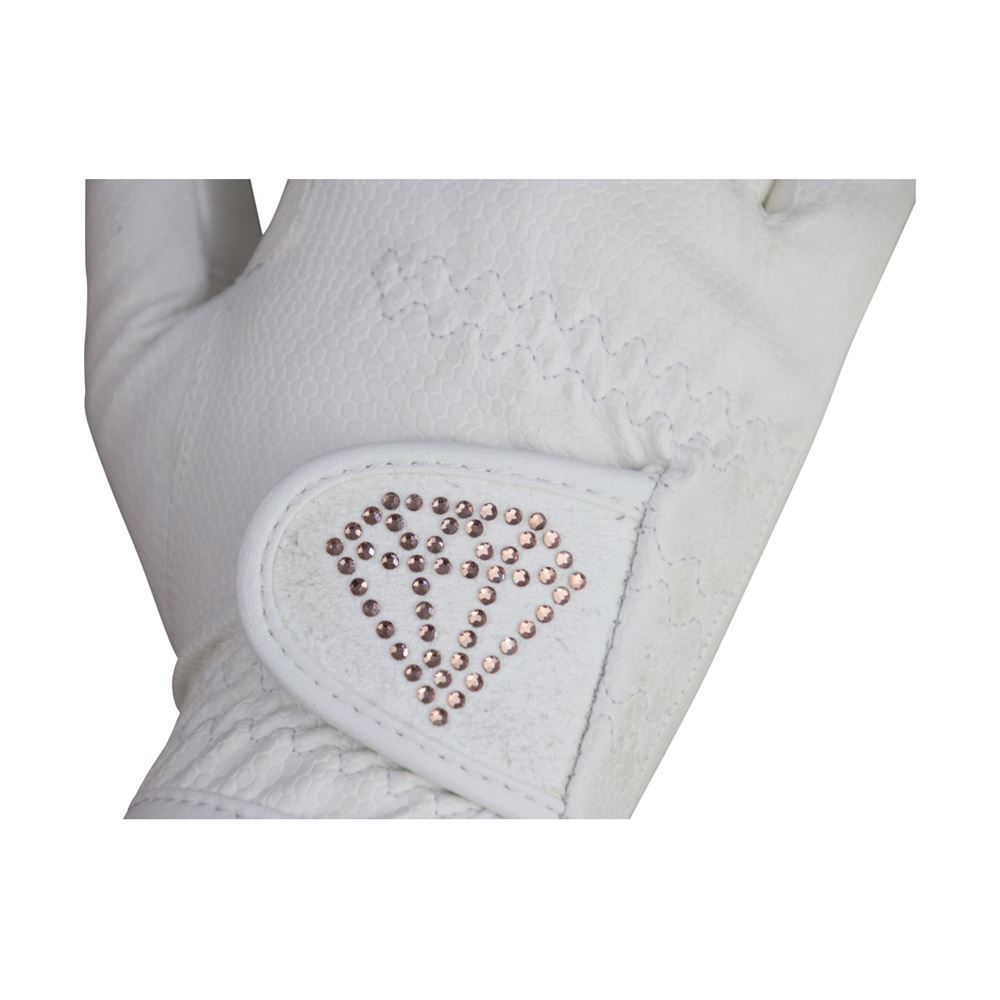 Hy Equestrian Cadiz Children’s Riding Gloves - Child (White)