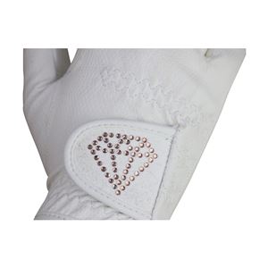 Hy Equestrian Cadiz Children’s Riding Gloves - Child (White)