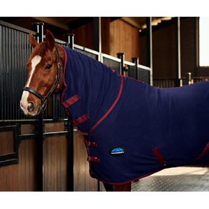 Weatherbeeta Anti-Static Fleece Cooler Combo (Navy/Burgundy)