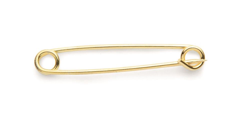 Shires Plain Gold Plated Stock Pin