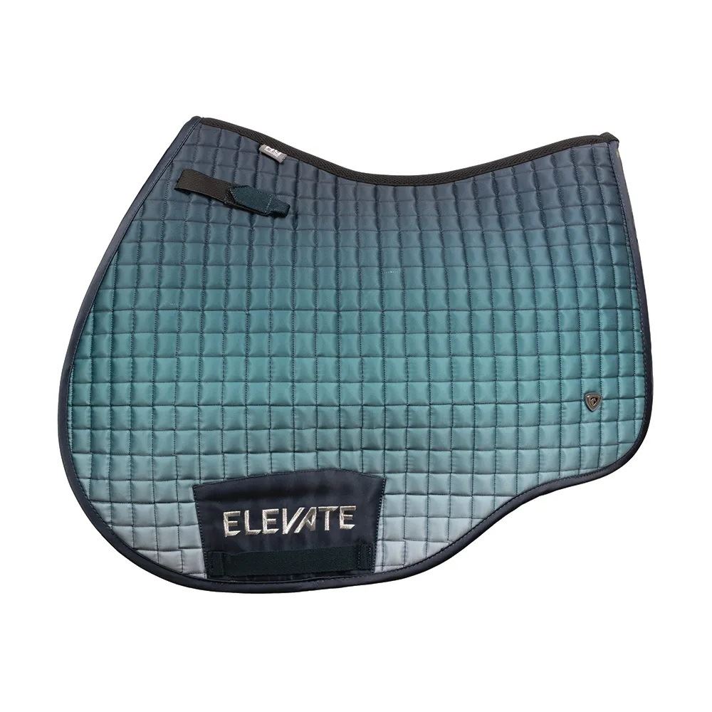Hy Equestrian Elevate Saddle Pad (Navy/Olive Green)