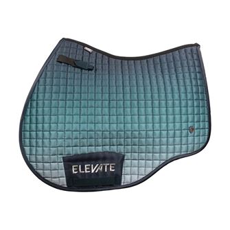 Hy Equestrian Elevate Saddle Pad (Navy/Olive Green)