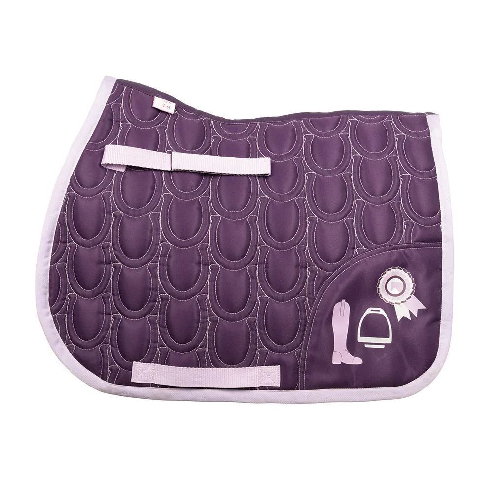 Giddy Up Gymkhana Saddle Pad by Little Rider (Purple/Lilac)