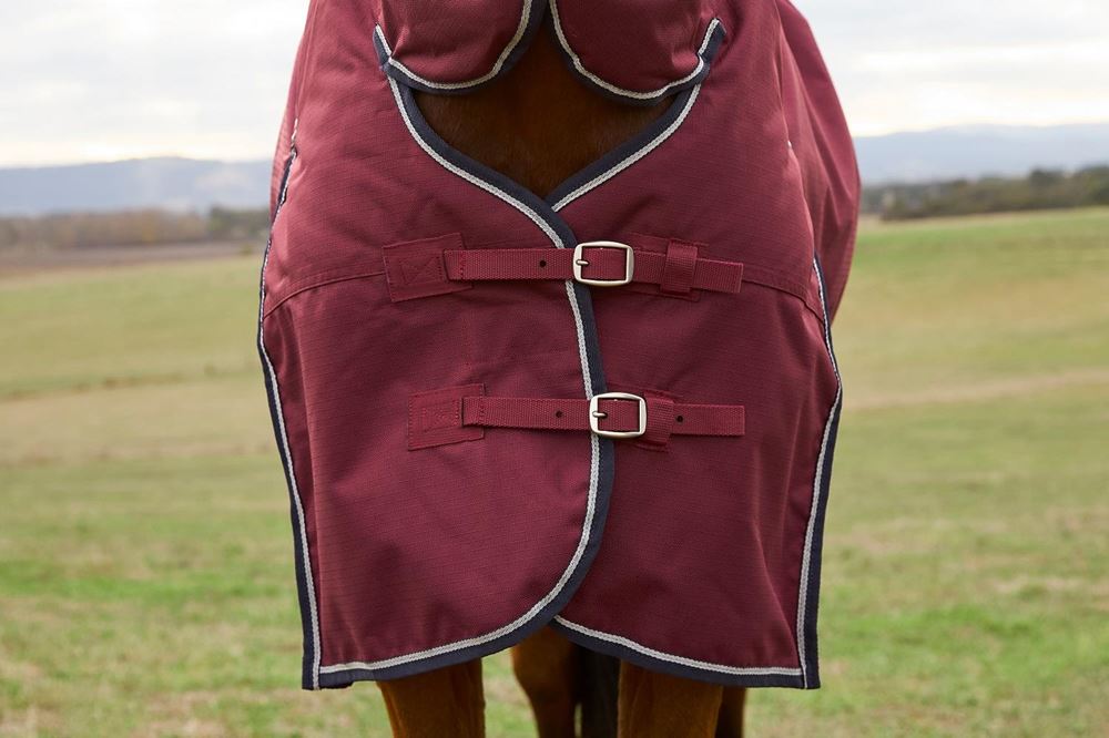 Weatherbeeta Comfitec Prelim Turnout Combo - 220g (Burgundy/Navy)