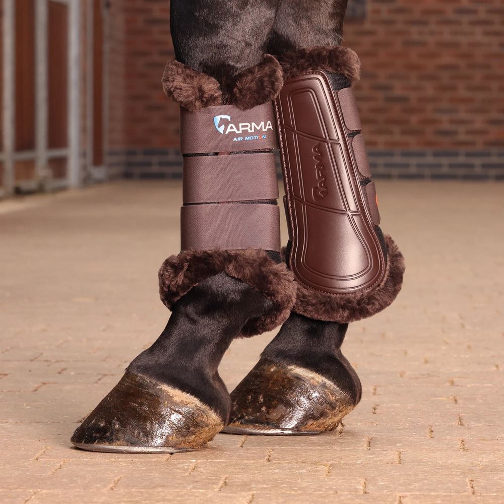 Shires Arma Motion SupaFleece Brushing Boots (Brown)