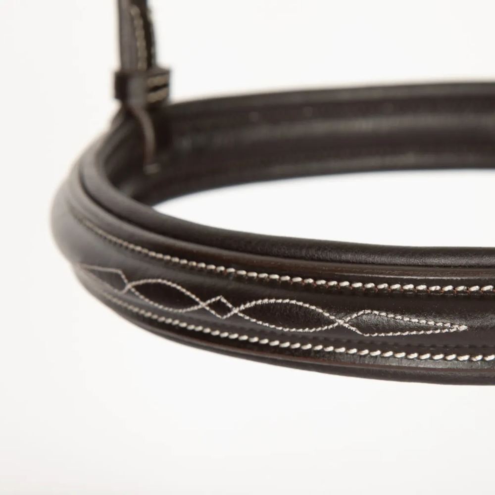 Shires Avignon Padded Raised Cavesson Noseband (Havana)