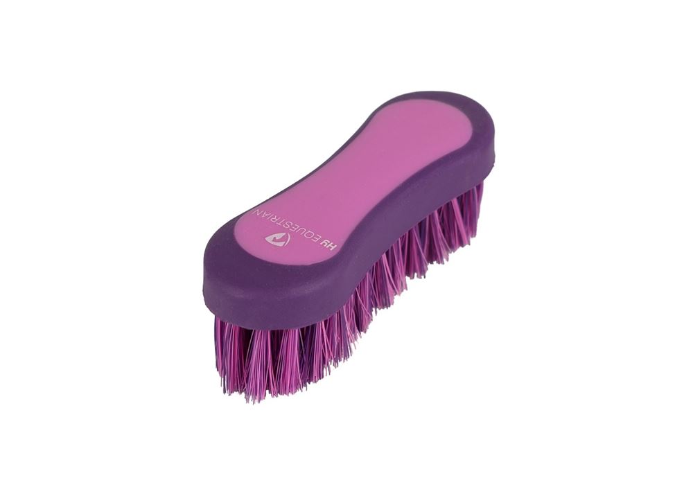 Hy Equestrian Pro Groom Face Brush (Purple/Pink)