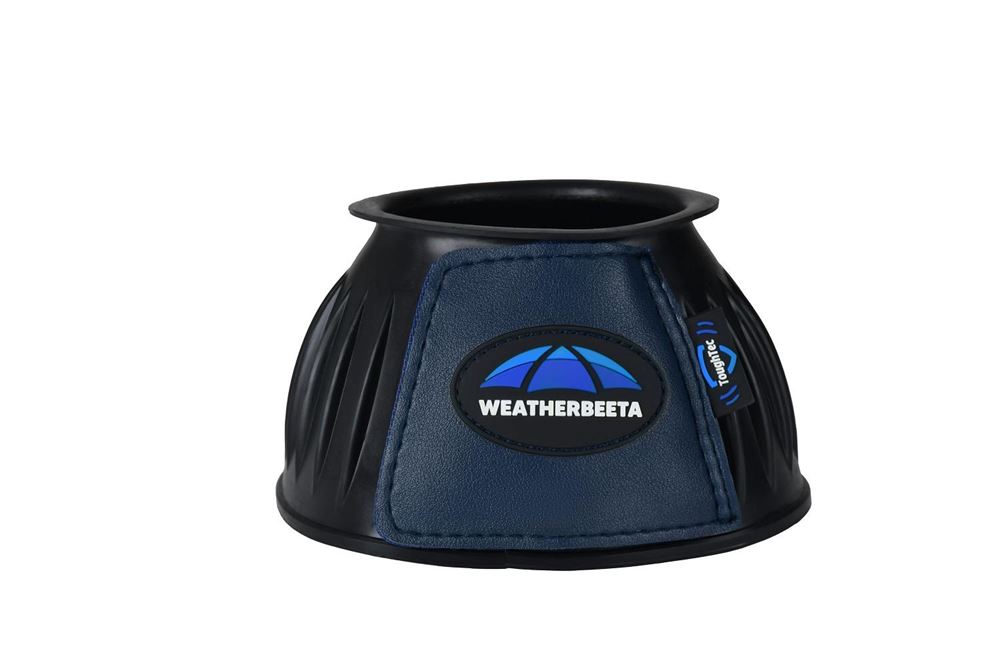 Weatherbeeta Tough-Tec Prime Rubber Bell Boots (Black/Navy)