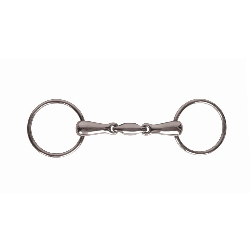 JP Korsteel Stainless Steel Oval Link Loose Ring Snaffle Bit