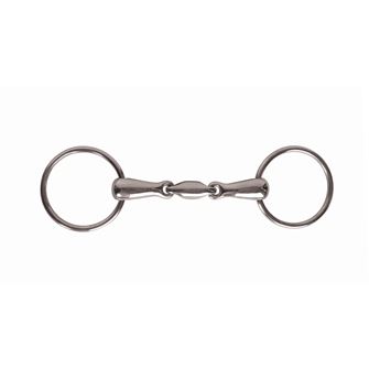 JP Korsteel Stainless Steel Oval Link Loose Ring Snaffle Bit