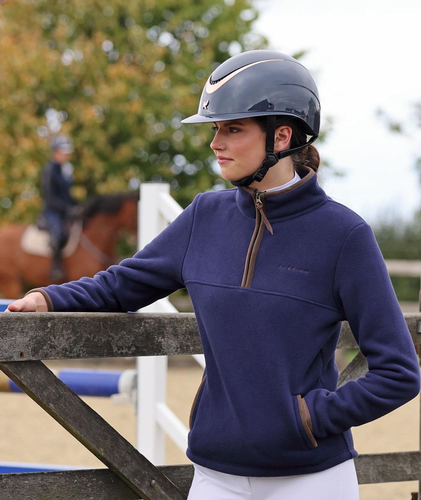 Shires Aubrion Ladies Core Half Zip Fleece (Navy)